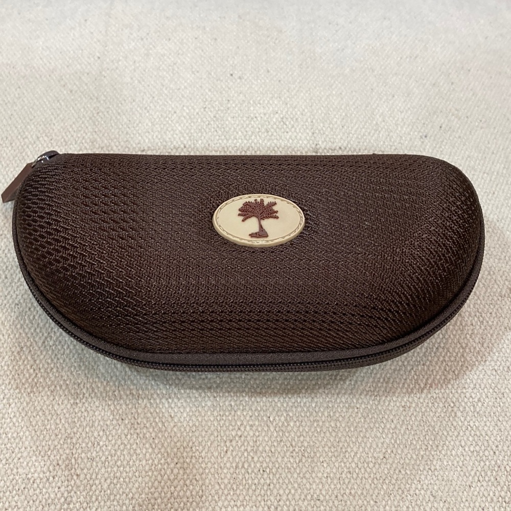Costa Brown Sunglass Case Tag with Cream Logo